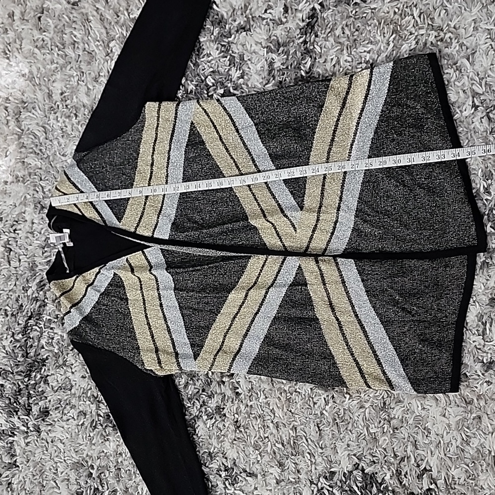 Chico's  Cardigans for Women Black Silver &Gold - Picture 5 of 7